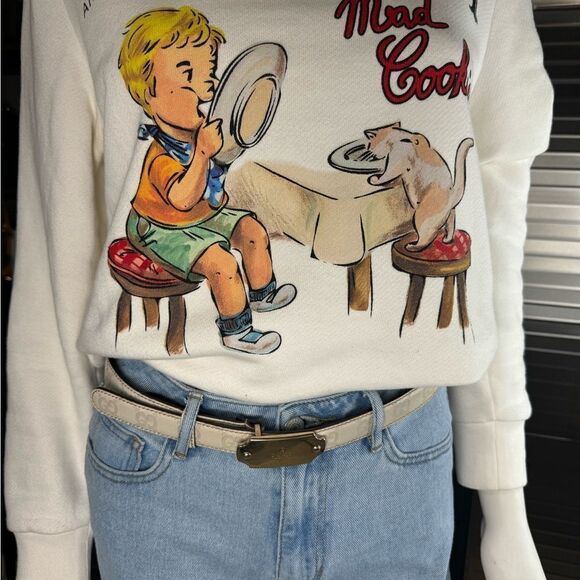 Gucci Guccissima GG Leather Embossed White Belt 146439 80/32 - Picture 4 of 11